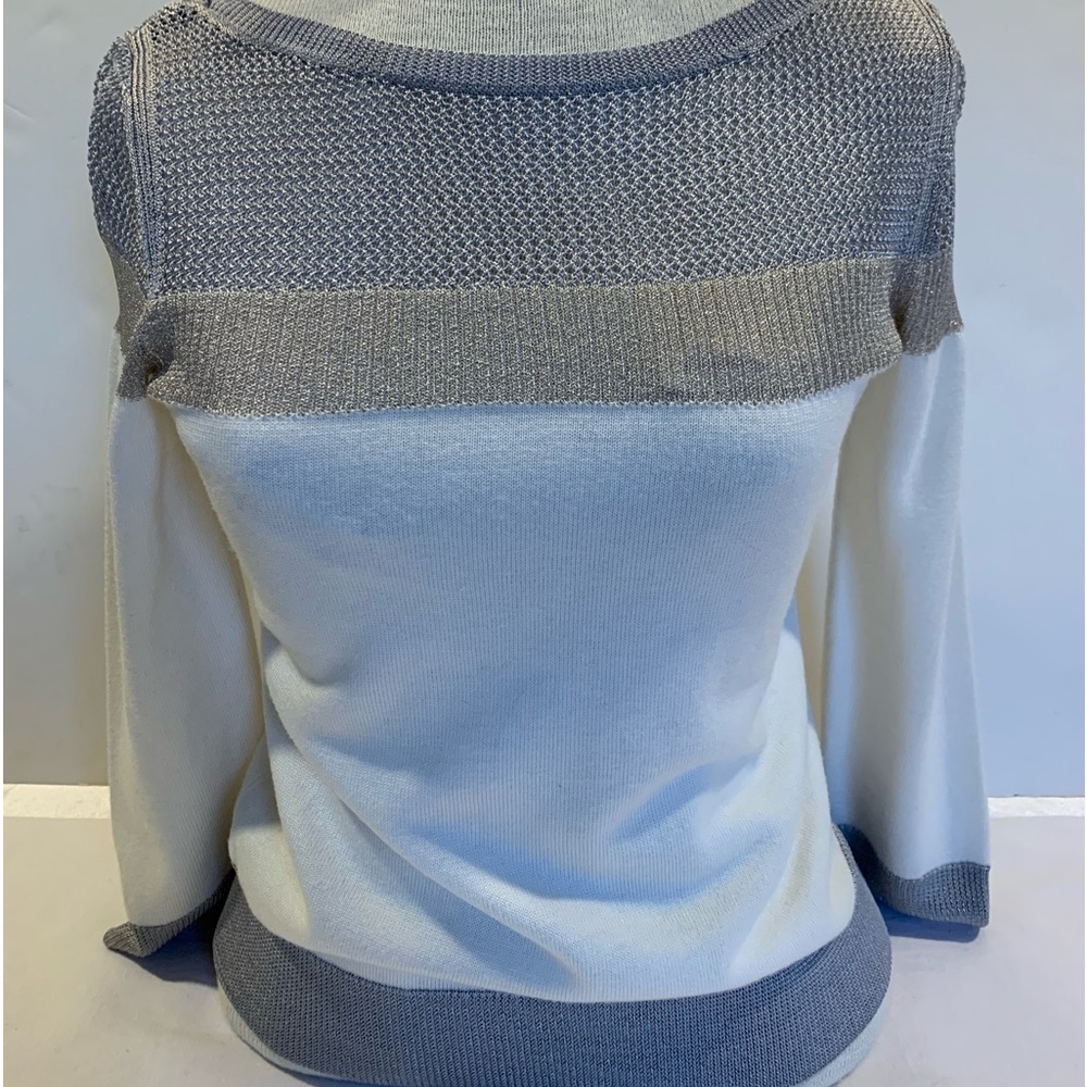 White House Black Market Colorblock Striped Sweater extra Small XS